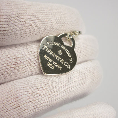 【中古】Tiffany&co | ティファニー RTTハートタグ&キー ネックレス 69683940 0.02CTダイヤモンド