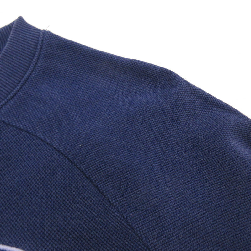 【中古】LACOSTE | ラコステ 鹿の子地スウェットロゴ刺しゅうクルーネック スウェット SH0452 ネイビー サイズ：XS