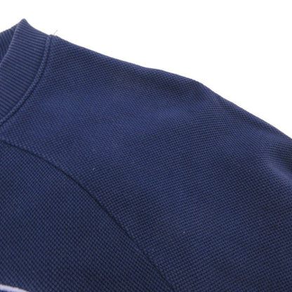 【中古】LACOSTE | ラコステ 鹿の子地スウェットロゴ刺しゅうクルーネック スウェット SH0452 ネイビー サイズ：XS