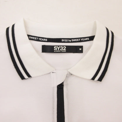 【中古】SY32 by SWEET YEARS | エスワイサーティーツーバイスウィートイヤーズ FUNCTION POLO ポロシャツ 8110GE ホワイト サイズ：M
