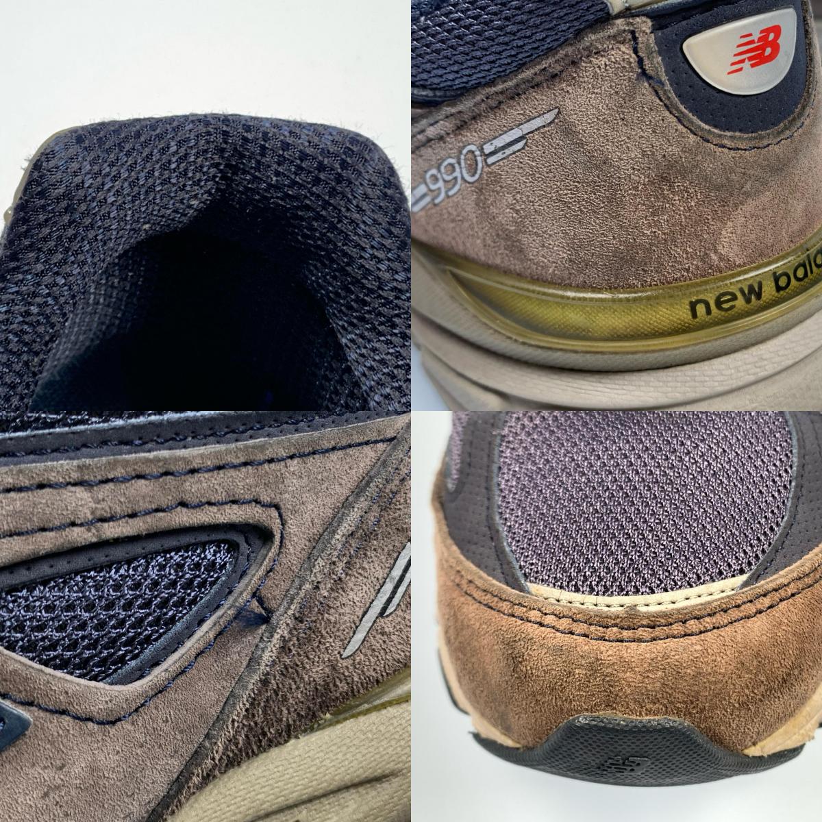 【中古】NEW BALANCE | ニューバランス スニーカー M990NV4 ネイビー 26.5cm