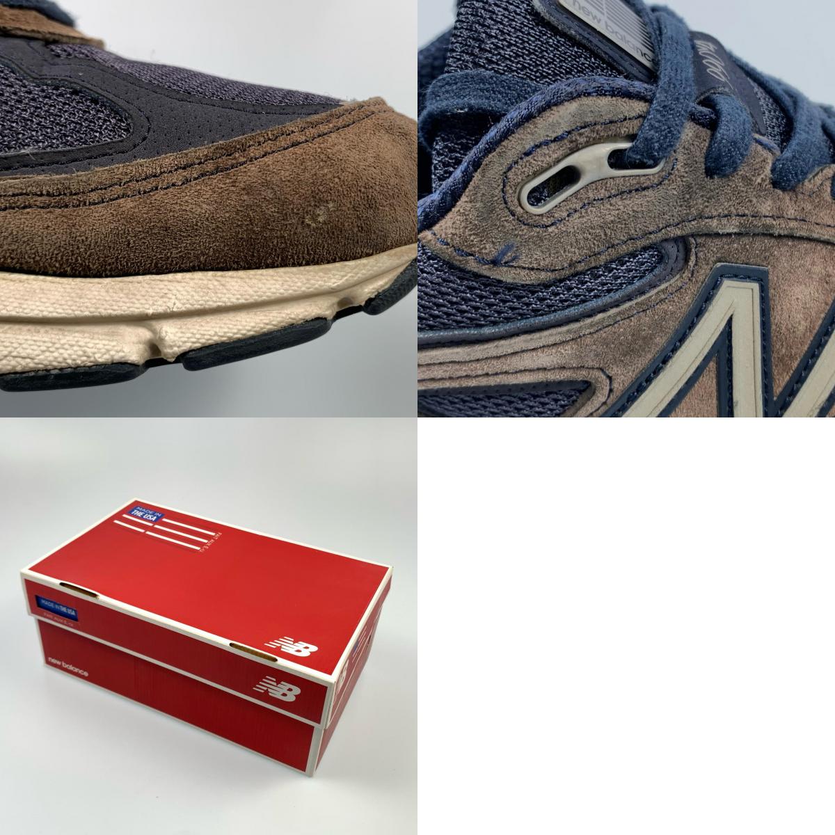 【中古】NEW BALANCE | ニューバランス スニーカー M990NV4 ネイビー 26.5cm