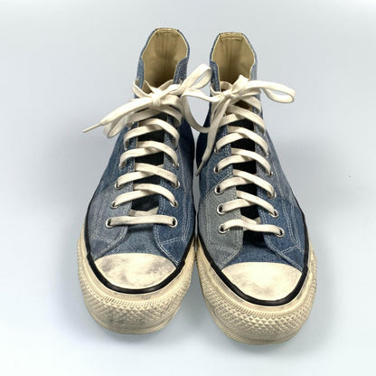 【中古】nonnative | ノンネイティブ DWELLER TRAINER HI PATCHWORK USED DENIM スニーカー NN-F3452 ブルー 27.5cm