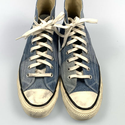 【中古】nonnative | ノンネイティブ DWELLER TRAINER HI PATCHWORK USED DENIM スニーカー NN-F3452 ブルー 27.5cm