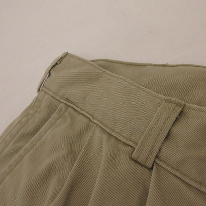 【中古】orSlow | オアスロウ Two Tuck Wide Trousers チノパンツ 03-5021-40 ベージュ サイズ：M