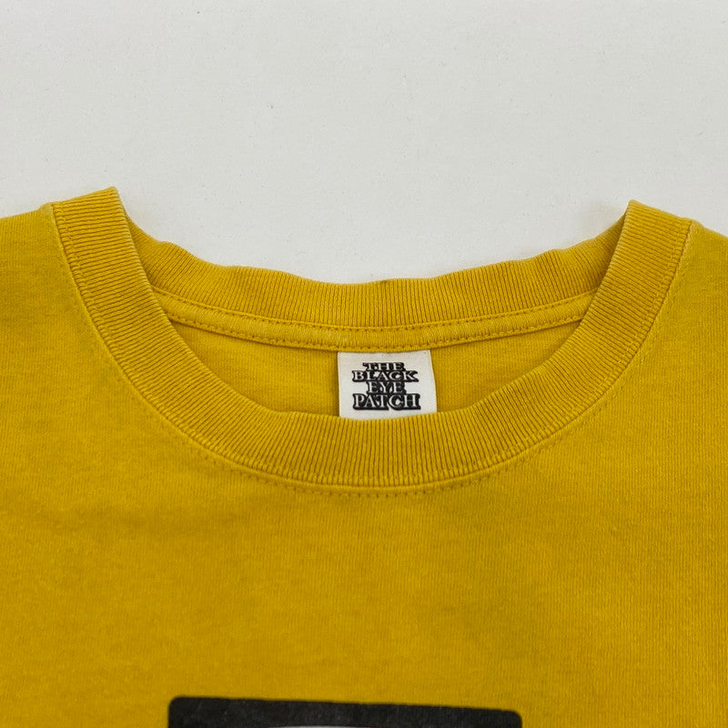 【中古】BlackEyePatch | ブラックアイパッチ DANGER HOT LABEL TEE 半袖Ｔシャツ BEPSSS23TE49 イエロー サイズ：L