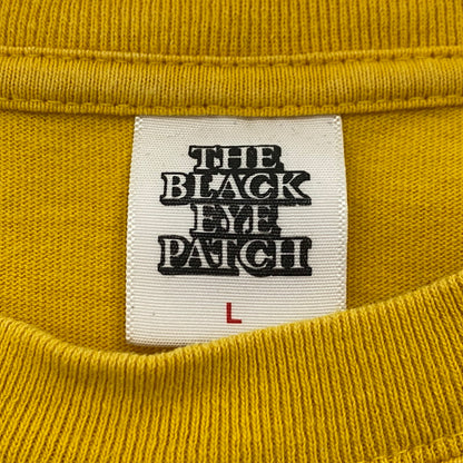 【中古】BlackEyePatch | ブラックアイパッチ DANGER HOT LABEL TEE 半袖Ｔシャツ BEPSSS23TE49 イエロー サイズ：L