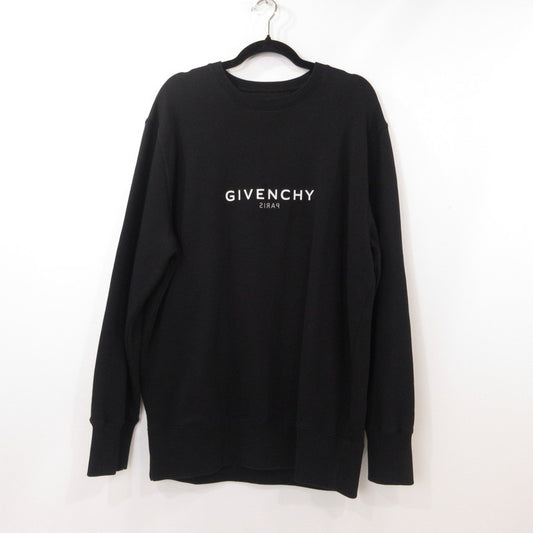 【中古】GIVENCHY | ジバンシィ リバーススリムスウェットシャツ スウェット BMJ0CB3Y6A 国内正規品 ブラック サイズ：L