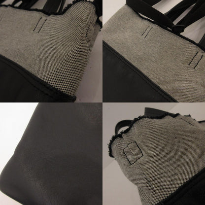 【中古】agnes b. | アニエスベー AKiRA その他バッグ QAH21-01 牛革×キャンバス 2021S/S ブラック