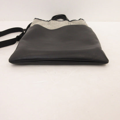 【中古】agnes b. | アニエスベー AKiRA その他バッグ QAH21-01 牛革×キャンバス 2021S/S ブラック