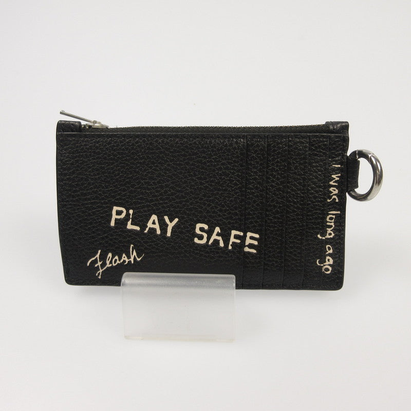 【中古】COACH | コーチ ジップカードケーススケッチプリント その他バッグ CAO02