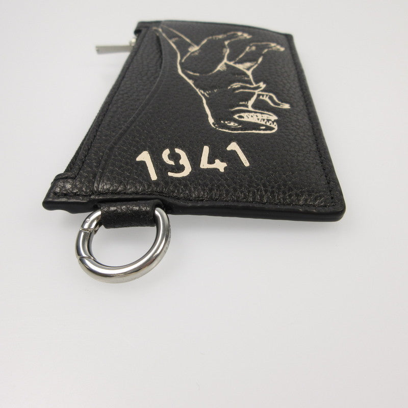 【中古】COACH | コーチ ジップカードケーススケッチプリント その他バッグ CAO02