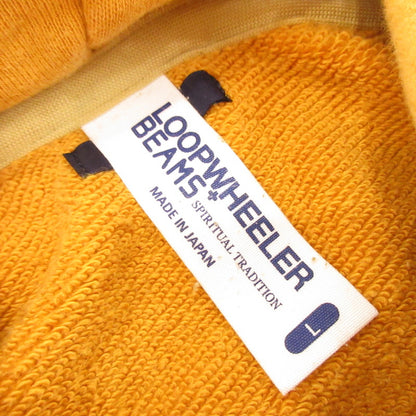 【中古】LOOPWHEELER | ループウィラー カラースリムジップパーカー パーカー ×BEAMS オレンジ サイズ：L