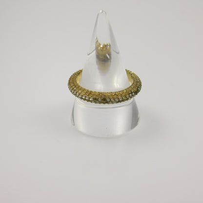 【中古】GUCCI | グッチ クリスタル付きダブルGキー リング・指輪 645625