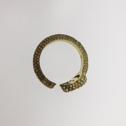 【中古】GUCCI | グッチ クリスタル付きダブルGキー リング・指輪 645625