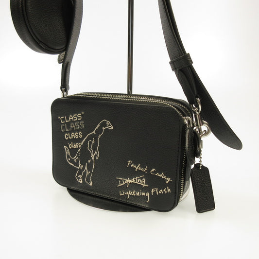 【中古】COACH | コーチ チャータークロスボディバッグ19スケッチプリント ショルダーバッグ CAM68