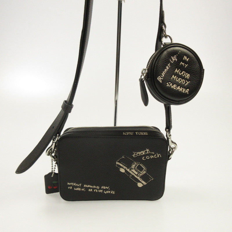 【中古】COACH | コーチ チャータークロスボディバッグ19スケッチプリント ショルダーバッグ CAM68
