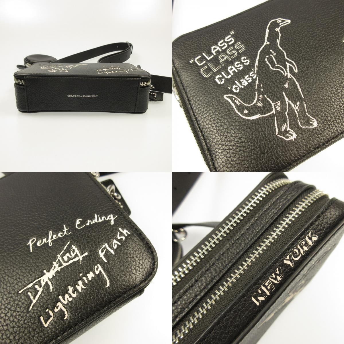【中古】COACH | コーチ チャータークロスボディバッグ19スケッチプリント ショルダーバッグ CAM68