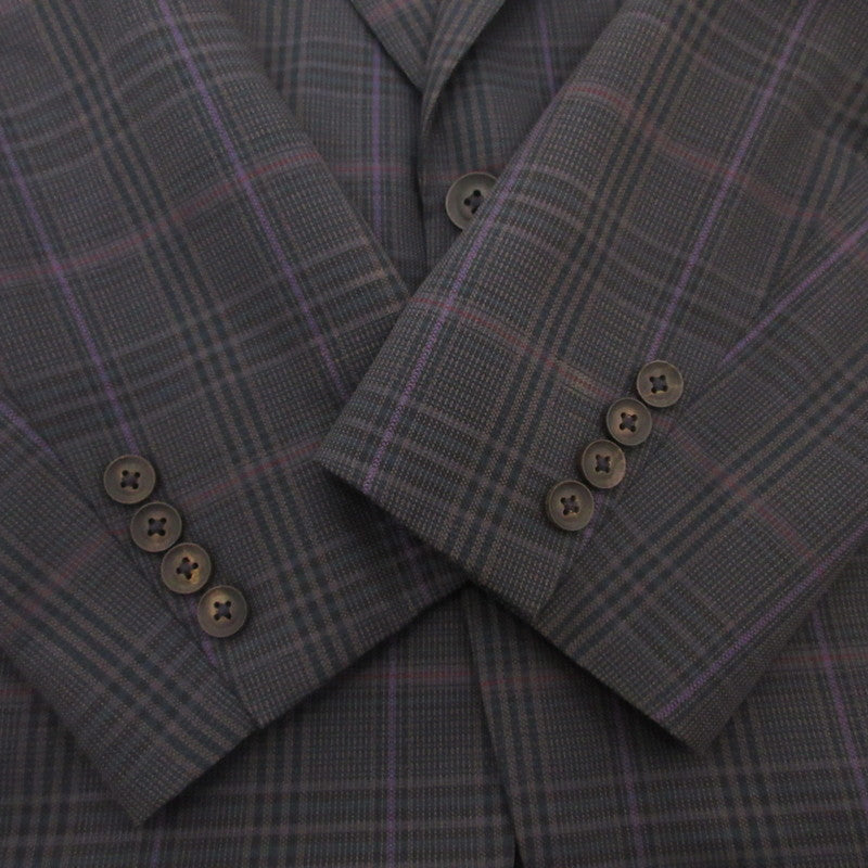 【中古】Burberry's | バーバリーズ 2Bグレンチェック テーラードジャケット WM242-628-29 サイズ:175A