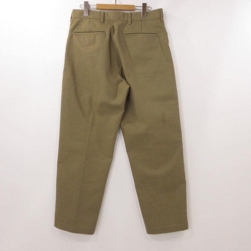 【中古】F.O.B FACTORY | エフオービーファクトリー STA-PREST WIDE TROUSERS パンツ F0529 カーキ サイズ：L