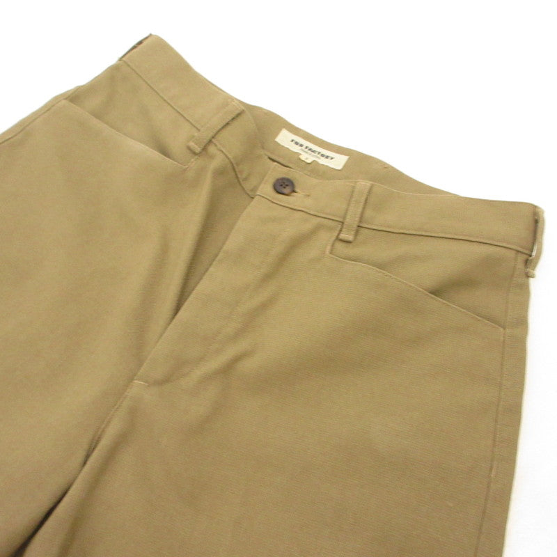 【中古】F.O.B FACTORY | エフオービーファクトリー STA-PREST WIDE TROUSERS パンツ F0529 カーキ サイズ：L