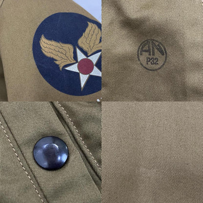 【中古】Buzz Rickson's | バズリクソンズ TYPE B-10 ミリタリージャケット BR11134 赤リブ カーキ サイズ：38