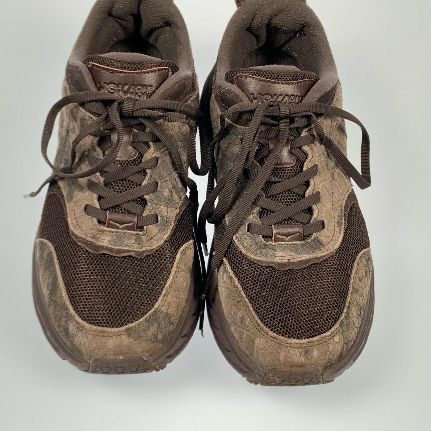 【中古】HOKA ONEONE | ホカオネオネ EG BONDI L スニーカー ブラウン 26cm