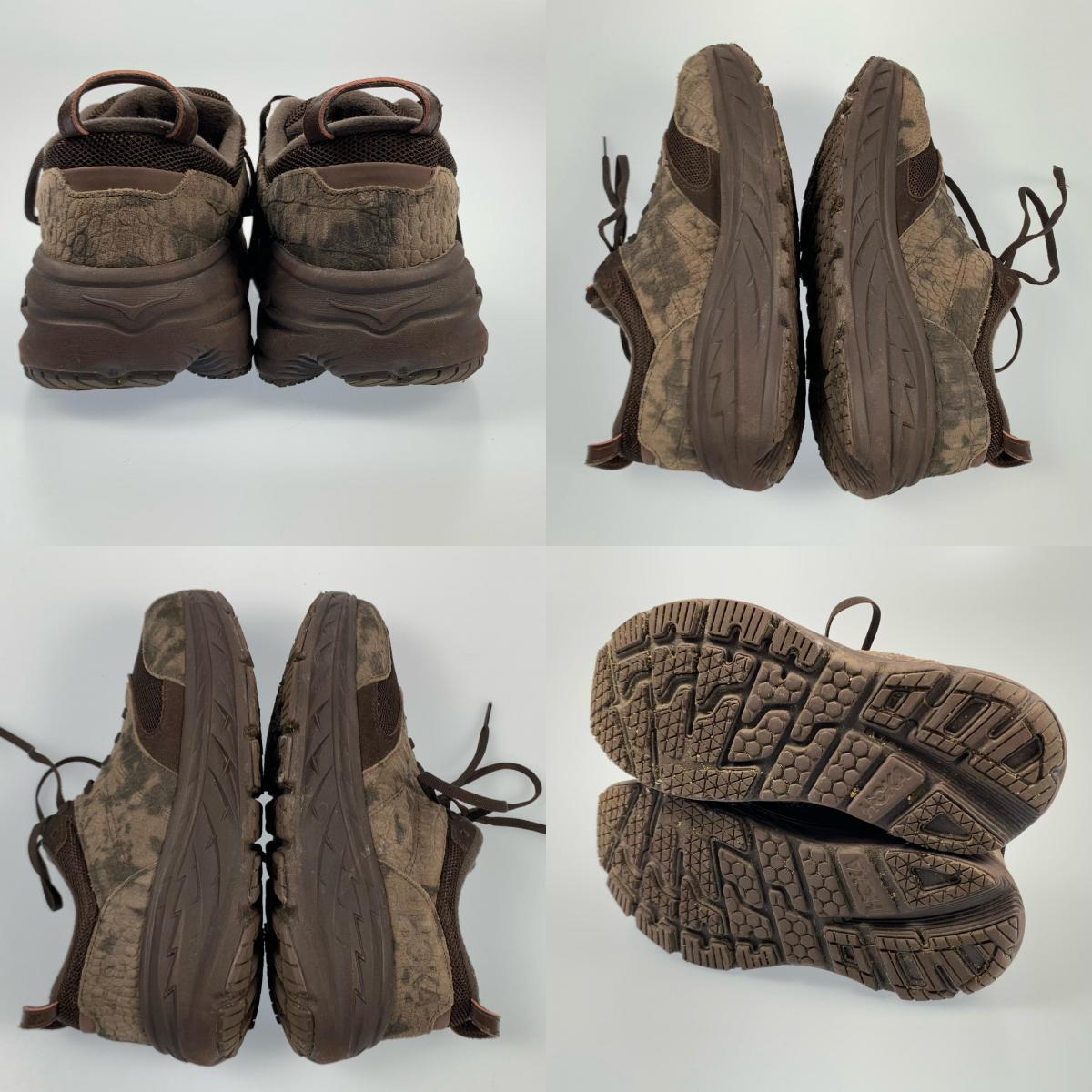 【中古】HOKA ONEONE | ホカオネオネ EG BONDI L スニーカー ブラウン 26cm