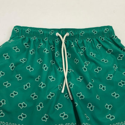 【中古】Palm Angels | パームエンジェルス ペイズリースイムショーツ ショートパンツ PMFD002S24FB005 2024S/S 国内正規品 グリーン サイズ：M