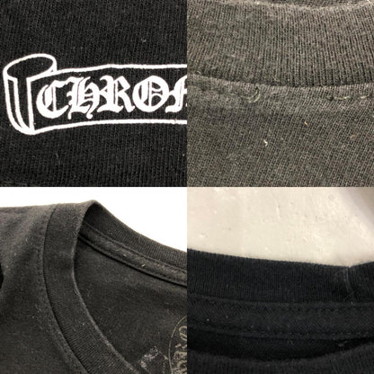 【中古】CHROME HEARTS | クロムハーツ Square Logo Long Sleeve T-Shirt 長袖Ｔシャツ 2212-304-0242 国内正規品 ブラック サイズ：L