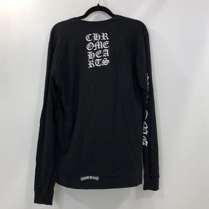 【中古】CHROME HEARTS | クロムハーツ Square Logo Long Sleeve T-Shirt 長袖Ｔシャツ 2212-304-0242 国内正規品 ブラック サイズ：L