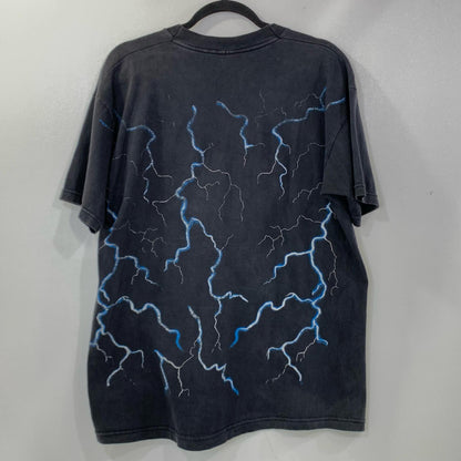 【中古】VINTAGE衣料 | ヴィンテージイリョウ サンダーイーグル 半袖Ｔシャツ ブラック