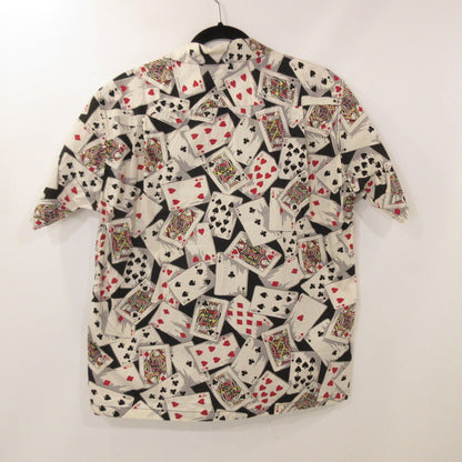 【中古】 TYPEWRITER COTTON OPEN SHIRT “PLAYING CARDS” 半袖シャツ SH39496 サイズ：M