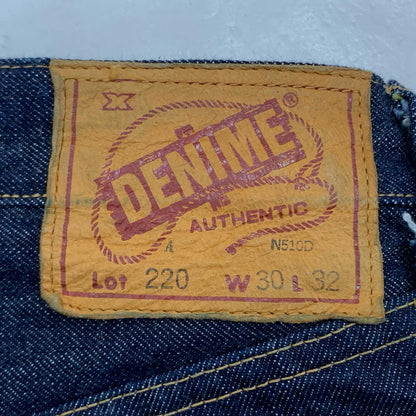 【中古】Denime | ドゥニーム OFFSET XX MODEL デニムパンツ Lot 220A W:30 ネイビー