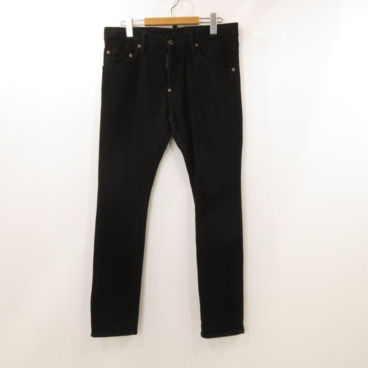 【中古】DSQUARED2 | ディースクエアード BLACK BULL SKATER JEAN デニムパンツ S74LB1427 国内正規品 ブラック サイズ：48