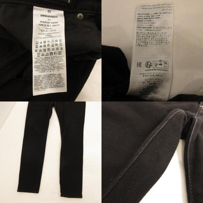 【中古】DSQUARED2 | ディースクエアード BLACK BULL SKATER JEAN デニムパンツ S74LB1427 国内正規品 ブラック サイズ：48