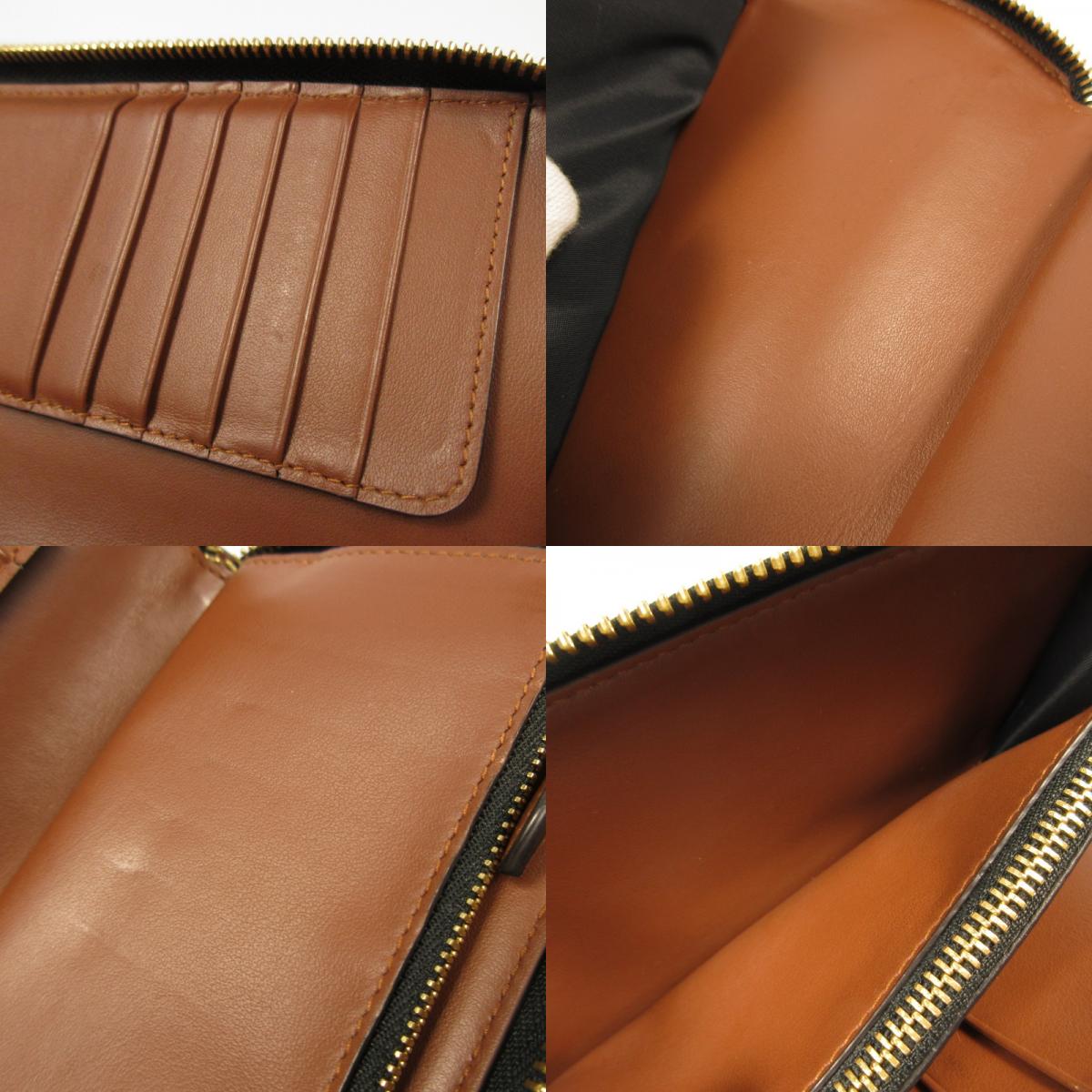 【中古】BURBERRY | バーバリー TB MONOGRAM BRIDLE BROWN 長財布 8022947
