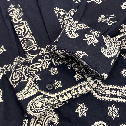 【中古】MIYAGIHIDETAKA | ミヤギヒデタカ LS BANDANA SHIRT 長袖シャツ ブラック サイズ：2