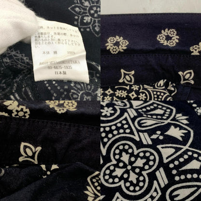 【中古】MIYAGIHIDETAKA | ミヤギヒデタカ LS BANDANA SHIRT 長袖シャツ ブラック サイズ：2