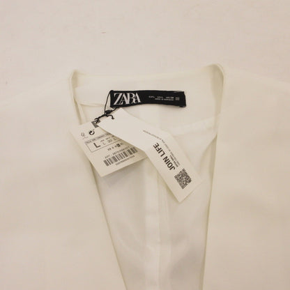 【中古】ZARA | ザラ ベスト 2676/888 ホワイト サイズ：L