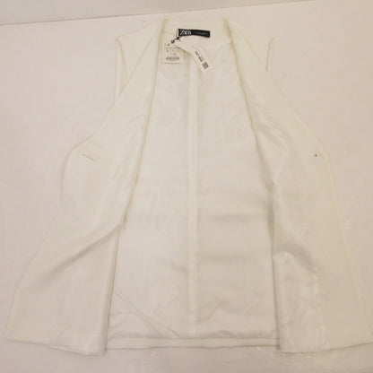 【中古】ZARA | ザラ ベスト 2676/888 ホワイト サイズ：L