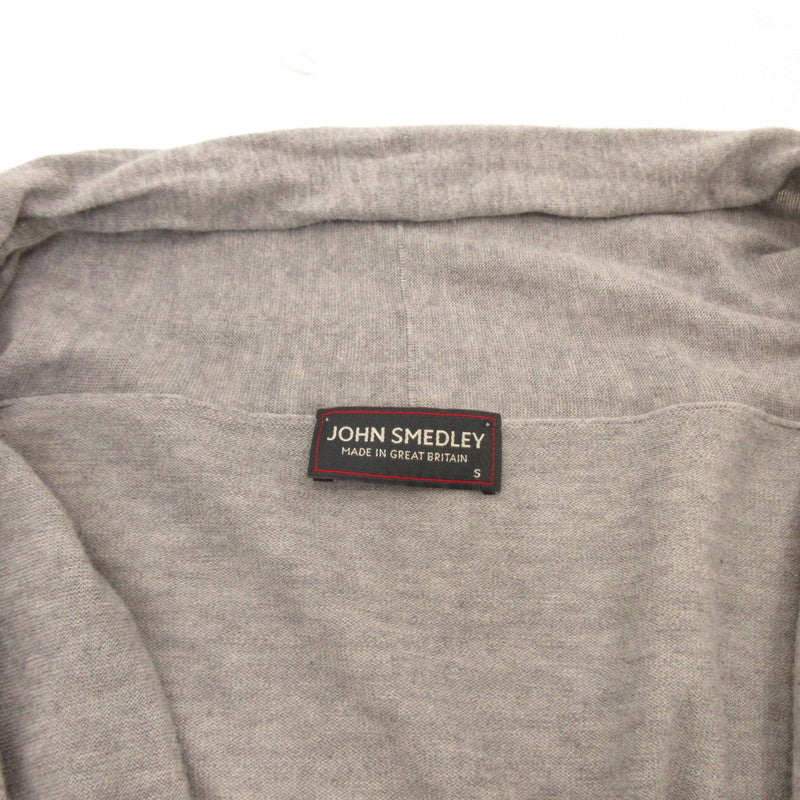 【中古】JOHN SMEDLEY | ジョンスメドレー ボタンレスカーディガン カーディガン グレー サイズ：S