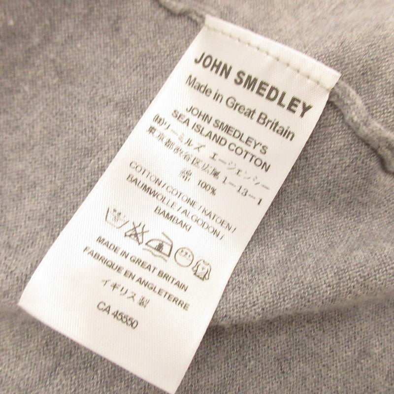 【中古】JOHN SMEDLEY | ジョンスメドレー ボタンレスカーディガン カーディガン グレー サイズ：S