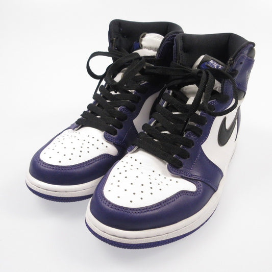 【中古】NIKE | ナイキ AIR JORDAN RETRO 1 HIGH OG COURT PURPLE スニーカー 555088-500 パープル 26.5cm