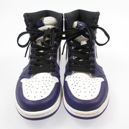 【中古】NIKE | ナイキ AIR JORDAN RETRO 1 HIGH OG COURT PURPLE スニーカー 555088-500 パープル 26.5cm