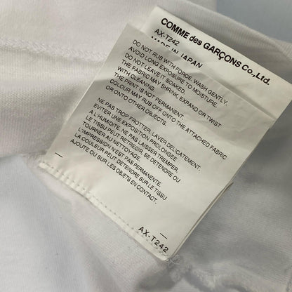 【中古】PLAY COMME des GARCONS | プレイコムデギャルソン CAMO HEART T-SHIRT 半袖Ｔシャツ AX-T242 年式:2025S/S ホワイト サイズ：XL