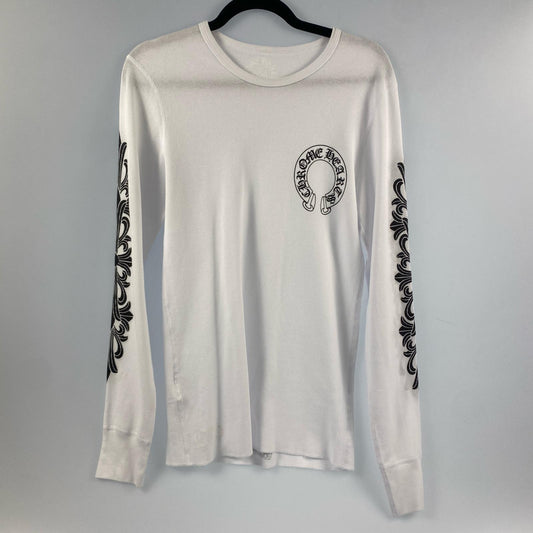 【中古】CHROME HEARTS | クロムハーツ THERMAL L/S TEE 長袖Ｔシャツ ホワイト サイズ：L