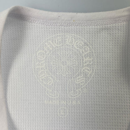 【中古】CHROME HEARTS | クロムハーツ THERMAL L/S TEE 長袖Ｔシャツ ホワイト サイズ：L
