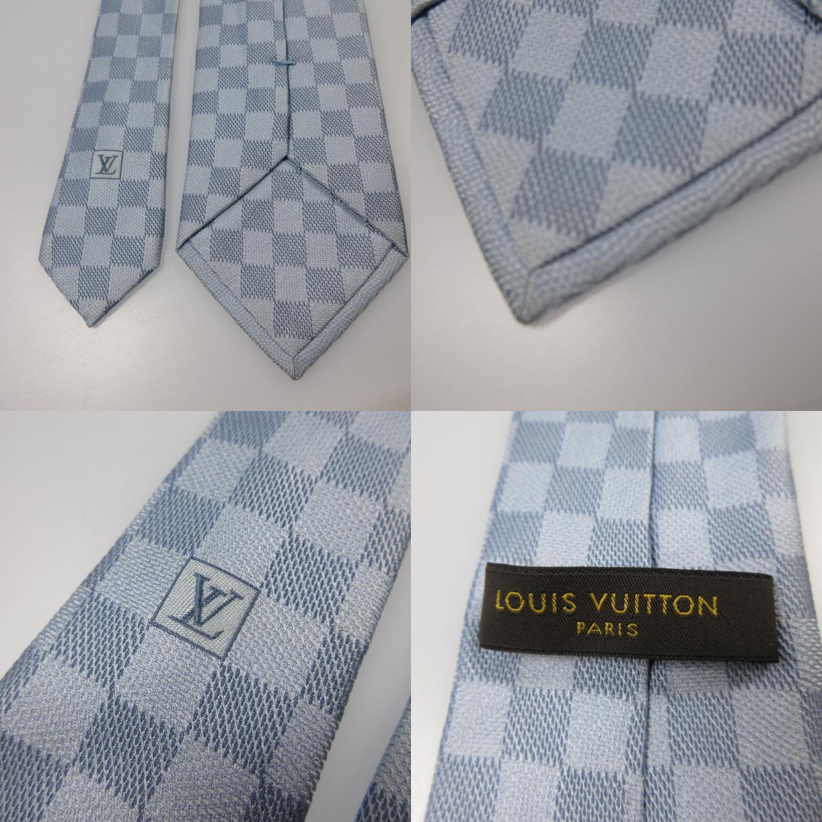 【中古】LOUIS VUITTON | ルイ・ヴィトン ダミエクラシック 8CM ネクタイ M78754