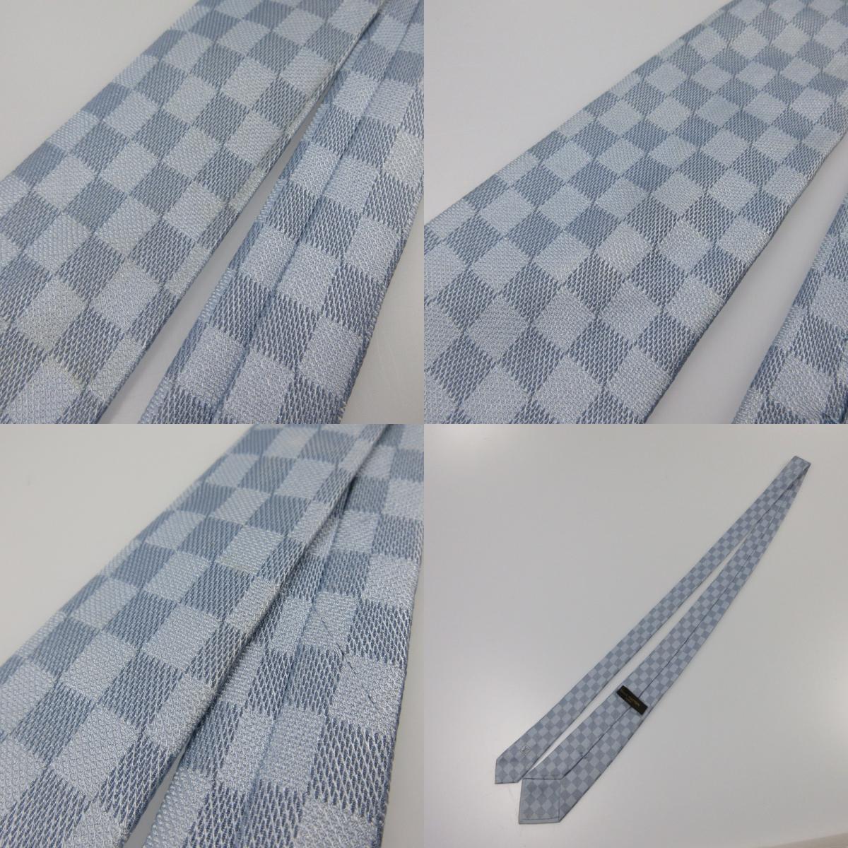 【中古】LOUIS VUITTON | ルイ・ヴィトン ダミエクラシック 8CM ネクタイ M78754